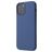 Mobigear Rubber Touch iPhone 12 Mini Silikon Hülle Backcover - Marineblau
