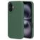Mobiparts iPhone 16 Silikon Hülle Backcover - Forest Green