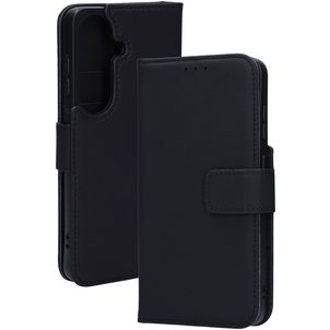 Mobiparts Wallet Samsung Galaxy S26 Hülle Echtes Leder Klapphülle Geldbörse - Schwarz