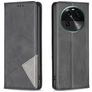 Mobigear Rhombus Slim OPPO Find X6 Hülle Klapphülle - Schwarz