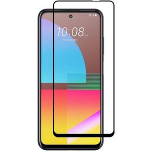 Mobigear Premium HTC Desire 21 Pro Panzerglas Gehärtetes Glas Displayschutz - Hüllenfreundlich - Schwarz