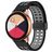 Mobigear Sport Plus Mag Silikon Smartwatch Armband Magnetverschluss - 20 mm - Grün / Grau