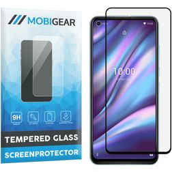 Mobigear Premium Wiko View 5 Panzerglas Displayschutz - Hüllenfreundlich - Schwarz