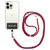 Mobigear Lanyard Universal-Handykette einstellbar - Rot / Schwarz
