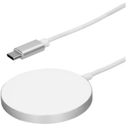Mobiparts Charge Pad Kabelloses Ladegerät MagSafe 1 m 25W - Weiß