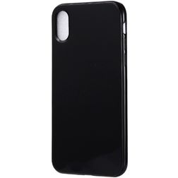 Mobigear Colors iPhone XR Hülle Flexibles TPU Backcover - Schwarz