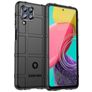 Mobigear Rugged Shield Samsung Galaxy M53 Hülle Flexibles TPU Backcover Stoßfest - Schwarz