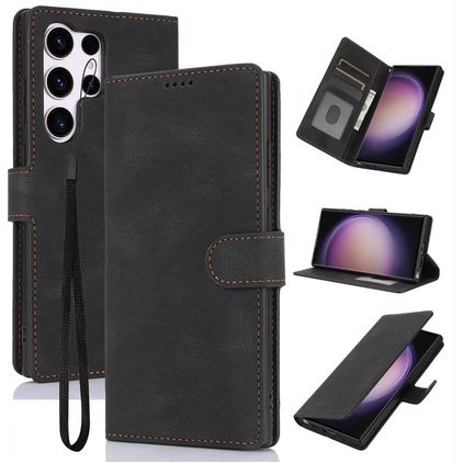 Mobigear Wallet Samsung Galaxy S26 Ultra Hülle Klapphülle Geldbörse - Schwarz