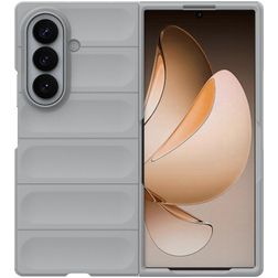 Mobigear Bumpy Samsung Galaxy Z Fold 8 Ultra Hülle Flexibles TPU Backcover - Grau