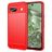 Mobigear Brushed Slim Google Pixel 8a Hülle Flexibles TPU Backcover - Rot