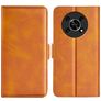 Mobigear Slim Magnet HONOR Magic 4 Lite Hülle Klapphülle Geldbörse - Cognac