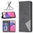 Mobigear Rhombus Slim Samsung Galaxy A33 Hülle Klapphülle - Schwarz