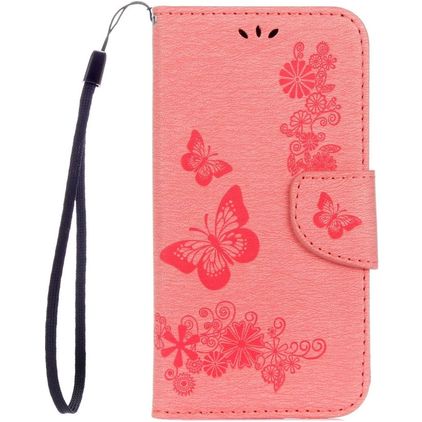 Mobigear Butterfly Samsung Galaxy S8 Hülle Klapphülle Geldbörse - Pink