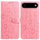 Mobigear Flowers iPhone Air Hülle Klapphülle Geldbörse - Pink