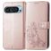 Mobigear Clover Google Pixel 10 Pro Hülle Klapphülle Geldbörse - Roségold