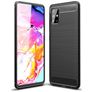 Mobigear Brushed Slim Samsung Galaxy A51 Hülle Flexibles TPU Backcover - Schwarz