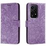Mobigear Flowers HONOR 200 Lite Hülle Klapphülle Geldbörse - Lila