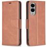 Mobigear Excellent Samsung Galaxy S25 Edge Hülle Klapphülle Geldbörse - Braun