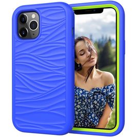 Mobigear Wave iPhone 12 Pro Max Hülle Hardcase Backcover Stoßfest - Blau
