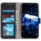 Mobigear Croco POCO M5 Hülle Klapphülle Geldbörse - Schwarz