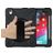 Mobigear SureGrip XGuard iPad Pro 11 Zoll (2025) Hülle Kunststoff,Silikon Backcover + Stifthalter + Schulterträger + Ständer - Schwarz