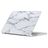 Mobigear Marble MacBook Air 15 Zoll (2023-2025) Hardcase Hülle MacBook Case - Weiß - Model A2941 / A3114 / A3241
