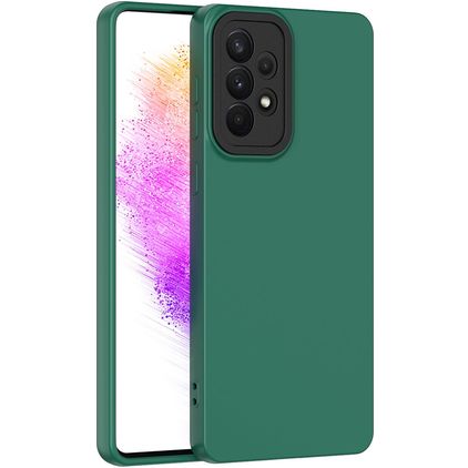 Mobigear Colors Samsung Galaxy A73 TPU (flexibel) Backcover - Grün