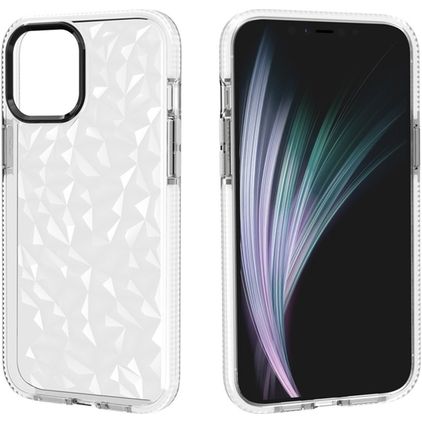 Mobigear Diamond iPhone 12 Pro Max Hülle Hardcase Backcover - Weiß