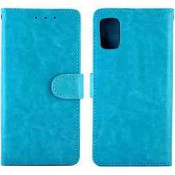 Mobigear Wallet Samsung Galaxy M51 Hülle Klapphülle Geldbörse - Blau