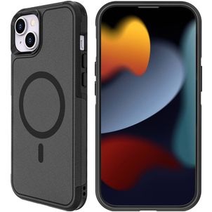 Mobigear Traveller iPhone 15 MagSafe Hülle Hardcase Backcover Stoßfest - Schwarz