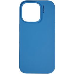 Nudient Base iPhone 16 Pro Silikon Hülle Backcover - Vibrant Blue