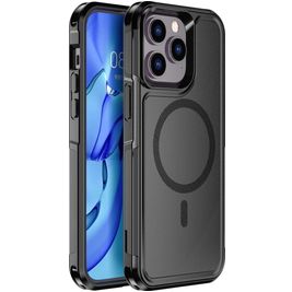 Mobigear Traveller iPhone 14 Pro Max MagSafe Hülle Hardcase Backcover Stoßfest - Schwarz