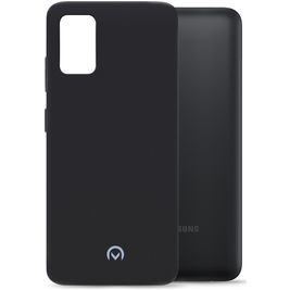 Mobilize Rubber Gelly Samsung Galaxy A03s Hülle Flexibles TPU Backcover - Matt Black
