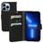 Mobiparts Saffiano Wallet iPhone 13 Pro Klapphülle Portemonnaie - Schwarz