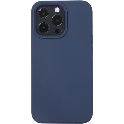 Mobigear Rubber Touch iPhone 14 Silikon Hülle Backcover - Marineblau