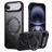 Mobigear Frosted Mag iPhone Air MagSafe Hülle Hardcase Backcover mit Ständer - Schwarz