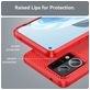 Mobigear Brushed Slim OPPO Reno 7 4G Hülle Flexibles TPU Backcover - Rot