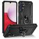 Mobigear Armor Ring Samsung Galaxy A14 Hülle Hardcase Backcover Stoßfest mit Ringhalter - Schwarz