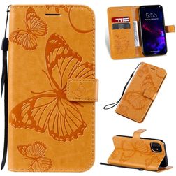 Mobigear Butterfly iPhone 11 Hülle Klapphülle Geldbörse - Cognac