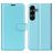 Mobigear Classic Samsung Galaxy S25 FE Hülle Klapphülle Geldbörse - Blau