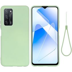Mobigear Rubber Touch OPPO A54 Silikon Hülle Backcover - Grün