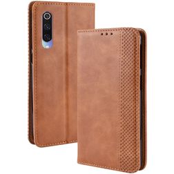 Mobigear Sensation Xiaomi Mi 9 Hülle Klapphülle Geldbörse - Cognac
