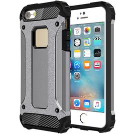 Mobigear Outdoor iPhone 5 Hülle Hardcase Backcover Stoßfest - Grau