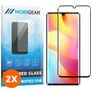 Mobigear Premium Xiaomi Mi Note 10 Lite Panzerglas Gehärtetes Glas Displayschutz - Hüllenfreundlich - Schwarz (2er Pack)