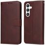 Mobigear Wallet Samsung Galaxy S24 Plus Hülle Klapphülle Geldbörse - Braun