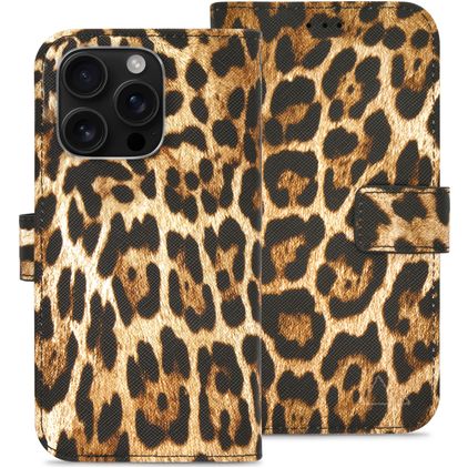 My Style Flex Wallet iPhone 16 Pro Hülle Klapphülle Geldbörse - Wild Leopard