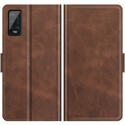 Mobigear Slim Magnet Wiko Power U20 Hülle Klapphülle Geldbörse - Braun