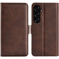 Mobigear Slim Magnet Samsung Galaxy S23 FE Hülle Klapphülle Geldbörse - Braun