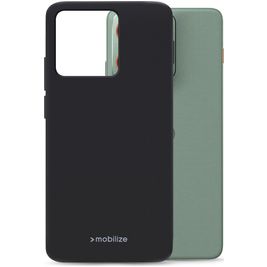 Mobilize Rubber Gelly Motorola Edge 70 Hülle Flexibles TPU Backcover - Schwarz