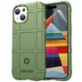 Mobigear Rugged Shield iPhone 15 Hülle Flexibles TPU Backcover Stoßfest - Grün
